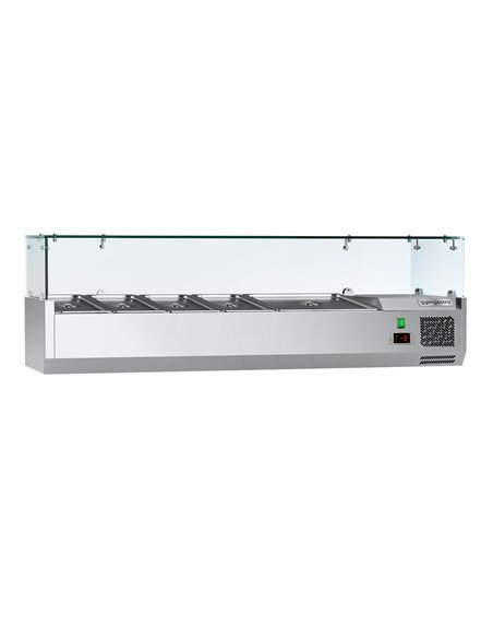 Countertop Prep Well / Refrigerated Topping Unit ECO - 1400x395mm - 6x GN 1/3
