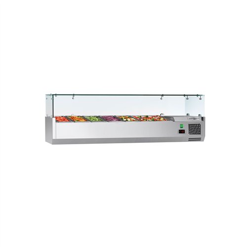 Countertop Prep Well / Refrigerated Topping Unit ECO - 1500x395mm - 6x GN 1/3