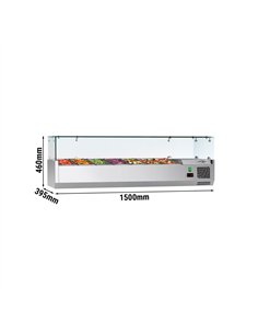 Countertop Prep Well / Refrigerated Topping Unit ECO - 1500x395mm - 6x GN 1/3 2