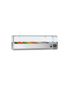 Countertop Prep Well / Refrigerated Topping Unit ECO - 1500x335mm - 7x GN 1/4