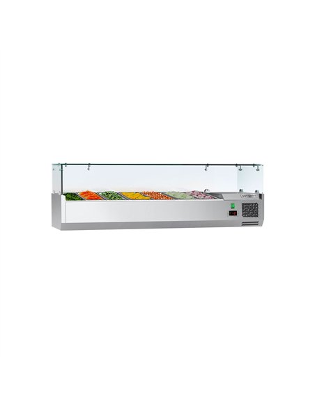 Countertop Prep Well / Refrigerated Topping Unit ECO - 1500x335mm - 7x GN 1/4