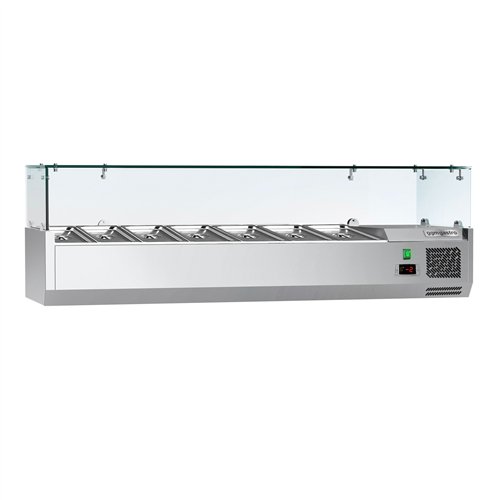 Countertop Prep Well / Refrigerated Topping Unit ECO - 1500x335mm - 7x GN 1/4