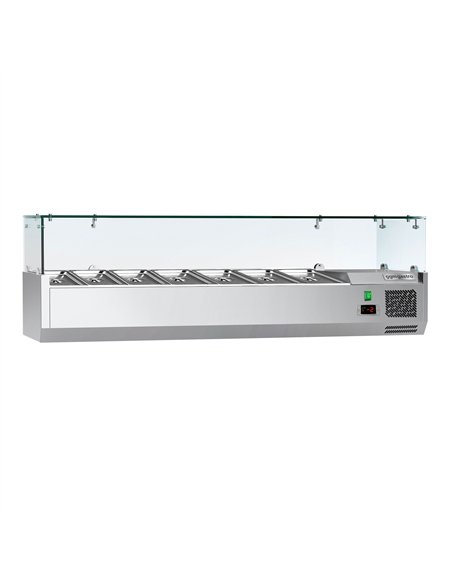 Countertop Prep Well / Refrigerated Topping Unit ECO - 1500x335mm - 7x GN 1/4