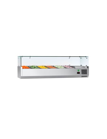 Countertop Prep Well / Refrigerated Topping Unit ECO - 1400x335mm - 6x GN 1/4