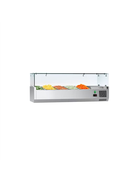 Countertop Prep Well / Refrigerated Topping Unit ECO - 1200x460mm - 5x GN 1/4