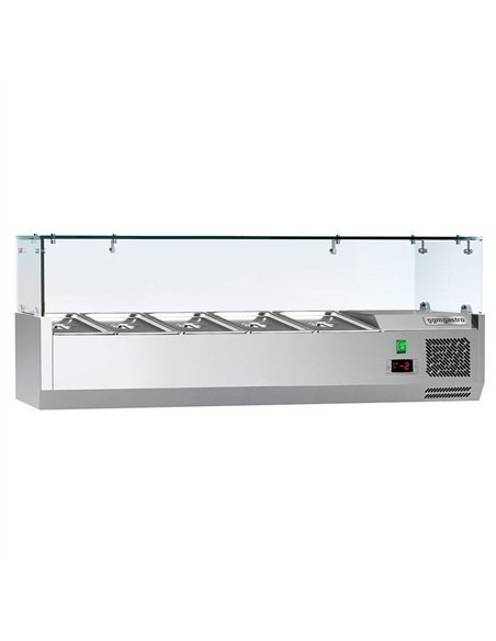 Countertop Prep Well / Refrigerated Topping Unit ECO - 1200x460mm - 5x GN 1/4