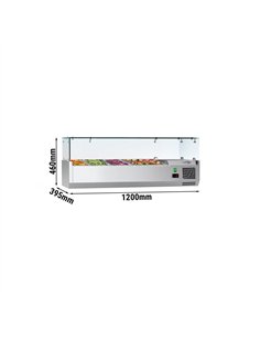 Countertop Prep Well / Refrigerated Topping Unit ECO - 1200x395mm - 4x GN 1/3 2
