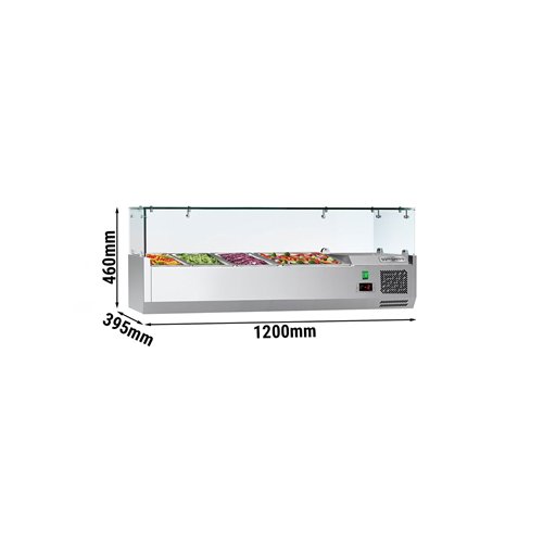 Countertop Prep Well / Refrigerated Topping Unit ECO - 1200x395mm - 4x GN 1/3