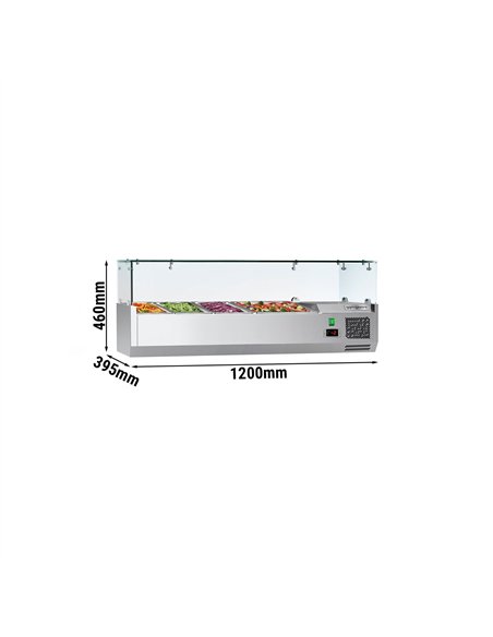 Countertop Prep Well / Refrigerated Topping Unit ECO - 1200x395mm - 4x GN 1/3
