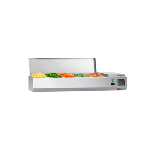 Countertop Prep Well / Refrigerated Topping Unit ECO - 1200x335mm - 5x GN 1/4