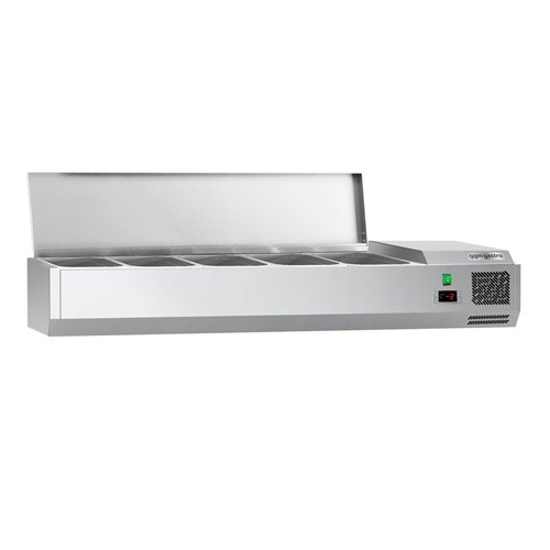 Countertop Prep Well / Refrigerated Topping Unit ECO - 1200x335mm - 5x GN 1/4