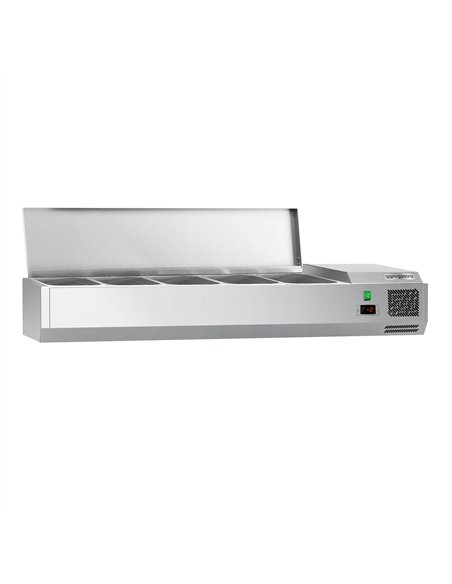 Countertop Prep Well / Refrigerated Topping Unit ECO - 1200x335mm - 5x GN 1/4