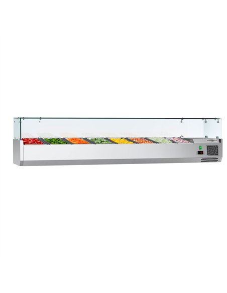 Countertop Prep Well / Refrigerated Topping Unit ECO - 1800x395mm - 8x GN 1/3