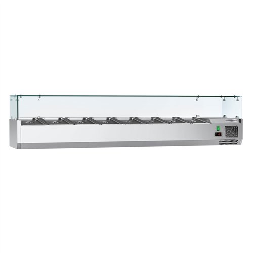 Countertop Prep Well / Refrigerated Topping Unit ECO - 1800x395mm - 8x GN 1/3