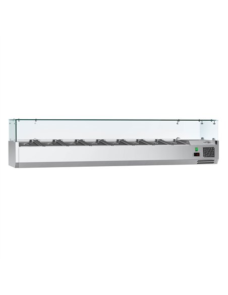 Countertop Prep Well / Refrigerated Topping Unit ECO - 1800x395mm - 8x GN 1/3