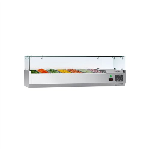 Countertop Prep Well / Refrigerated Topping Unit ECO - 1600x395mm - 7x GN 1/3