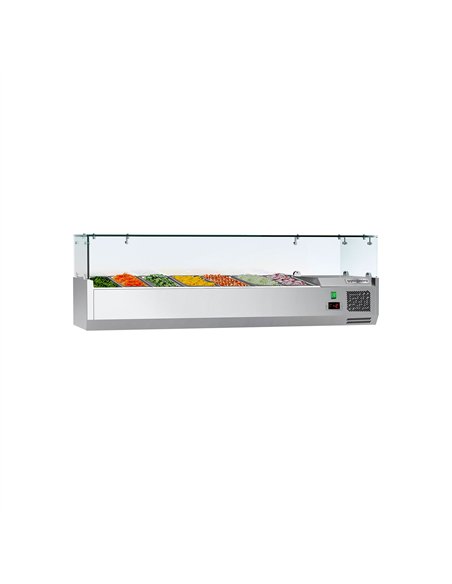 Countertop Prep Well / Refrigerated Topping Unit ECO - 1600x395mm - 7x GN 1/3