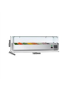 Countertop Prep Well / Refrigerated Topping Unit ECO - 1600x395mm - 7x GN 1/3 2