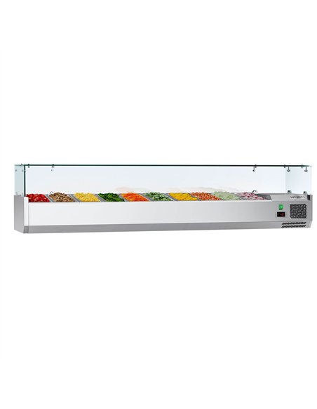Countertop Prep Well / Refrigerated Topping Unit ECO - 2000x335mm - 10x GN 1/4