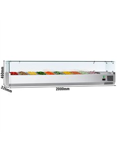 Countertop Prep Well / Refrigerated Topping Unit ECO - 2000x335mm - 10x GN 1/4 2