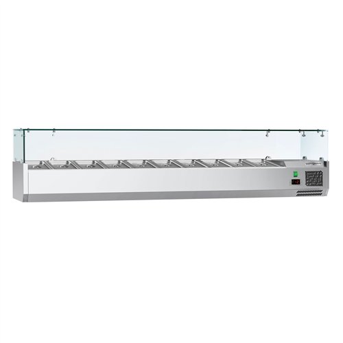 Countertop Prep Well / Refrigerated Topping Unit ECO - 2000x335mm - 10x GN 1/4