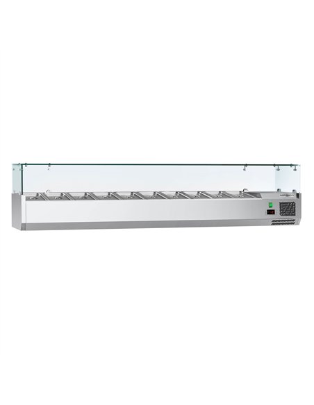 Countertop Prep Well / Refrigerated Topping Unit ECO - 2000x335mm - 10x GN 1/4