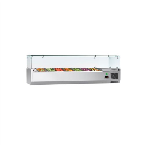 Countertop Prep Well / Refrigerated Topping Unit ECO - 1600x460mm - 7x GN 1/4