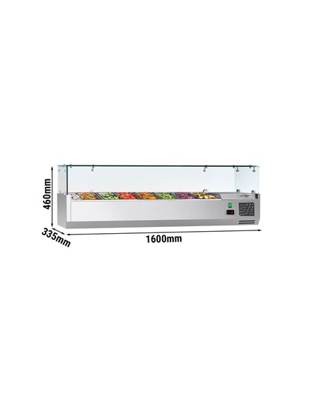 Countertop Prep Well / Refrigerated Topping Unit ECO - 1600x460mm - 7x GN 1/4