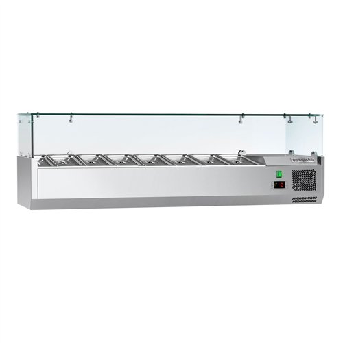 Countertop Prep Well / Refrigerated Topping Unit ECO - 1600x460mm - 7x GN 1/4