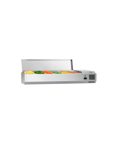Countertop Prep Well / Refrigerated Topping Unit ECO - 1400x335mm - 6x GN 1/4