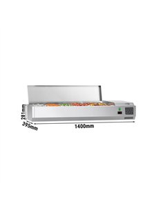 Countertop Prep Well / Refrigerated Topping Unit ECO - 1400x395mm - 6x GN 1/3 2
