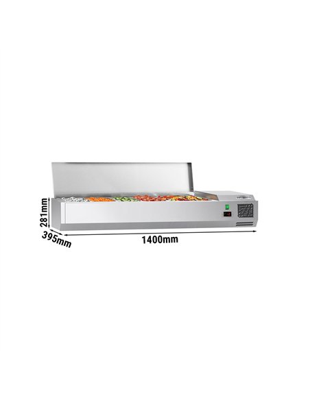 Countertop Prep Well / Refrigerated Topping Unit ECO - 1400x395mm - 6x GN 1/3