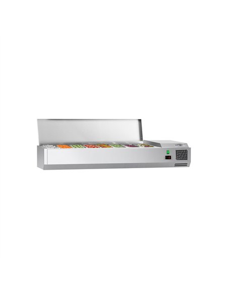 Countertop Prep Well / Refrigerated Topping Unit ECO - 1600x335mm - 7x GN 1/4