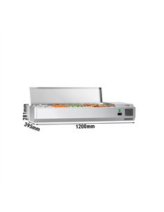 Countertop Prep Well / Refrigerated Topping Unit ECO - 1200x281/395mm - 4x GN 1/3 2