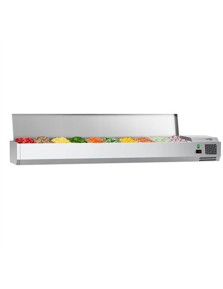 Countertop Prep Well / Refrigerated Topping Unit ECO - 2000x335mm - 10x GN 1/4