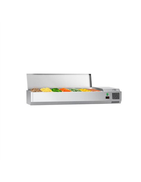 Countertop Prep Well / Refrigerated Topping Unit ECO - 1600x395mm - 7x GN 1/3