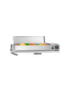 Countertop Prep Well / Refrigerated Topping Unit ECO - 1600x395mm - 7x GN 1/3 2