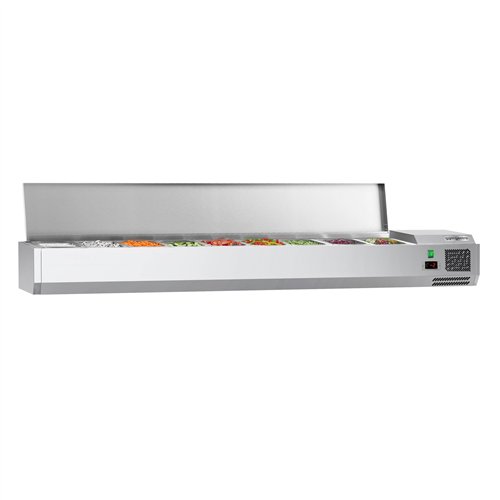 Countertop Prep Well / Refrigerated Topping Unit ECO - 1800x335mm - 8x GN 1/4