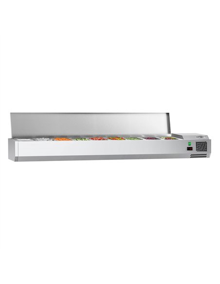 Countertop Prep Well / Refrigerated Topping Unit ECO - 1800x335mm - 8x GN 1/4