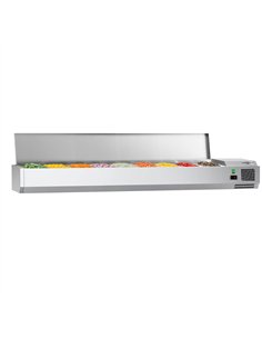 Countertop Prep Well / Refrigerated Topping Unit ECO - 2000x395mm - 9x GN 1/3