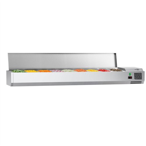 Countertop Prep Well / Refrigerated Topping Unit ECO - 2000x395mm - 9x GN 1/3