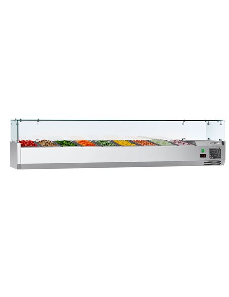 Countertop Prep Well / Refrigerated Topping Unit ECO - 2000x395mm - 9x GN 1/3