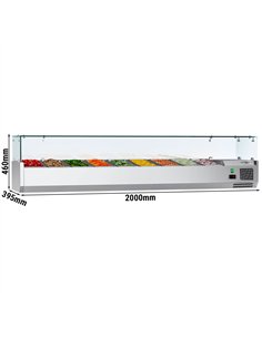 Countertop Prep Well / Refrigerated Topping Unit ECO - 2000x395mm - 9x GN 1/3 2
