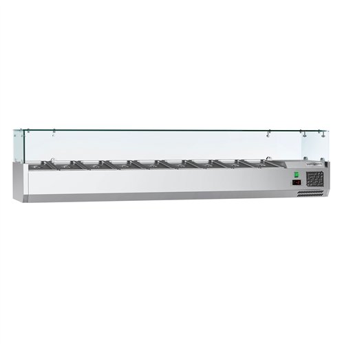 Countertop Prep Well / Refrigerated Topping Unit ECO - 2000x395mm - 9x GN 1/3