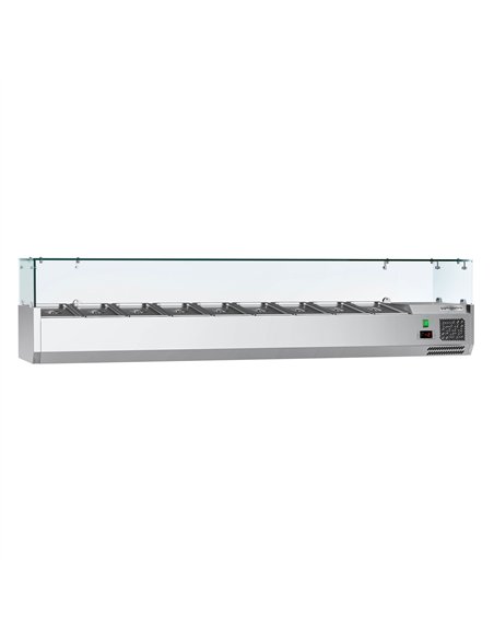 Countertop Prep Well / Refrigerated Topping Unit ECO - 2000x395mm - 9x GN 1/3