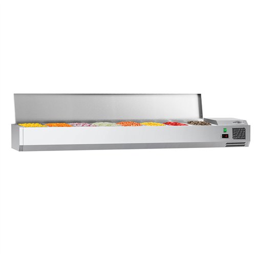 Countertop Prep Well / Refrigerated Topping Unit ECO - 1800x395mm - 8x GN 1/3