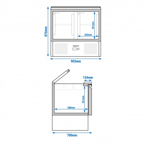 G-Series Saladette Counter Fridge...