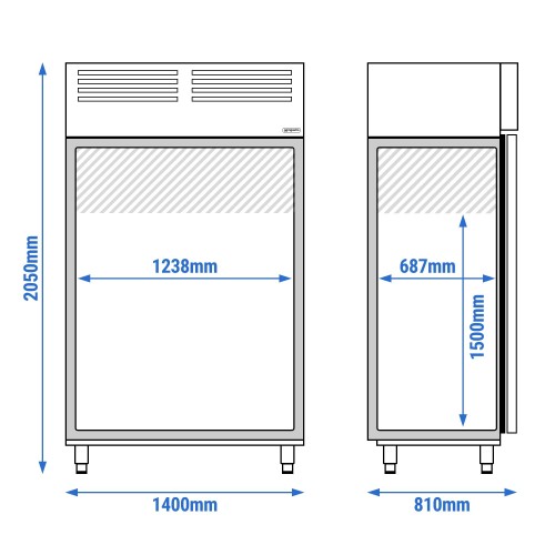 Commercial Double Door Upright...