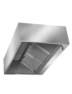 Box Wall type Extraction canopy with Filter &amp Fan &amp Lights &amp Speed control 2000x900x450mm | DA-VHS209F 2
