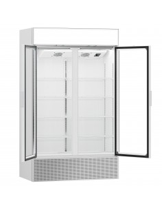 Commercial Supermarket Display Fridge 3.6mtr White - Frameless - 3600 Litre 6 Glass Doors 2